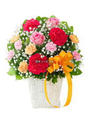 ピンクバラとカーネｱﾚﾝｼﾞ